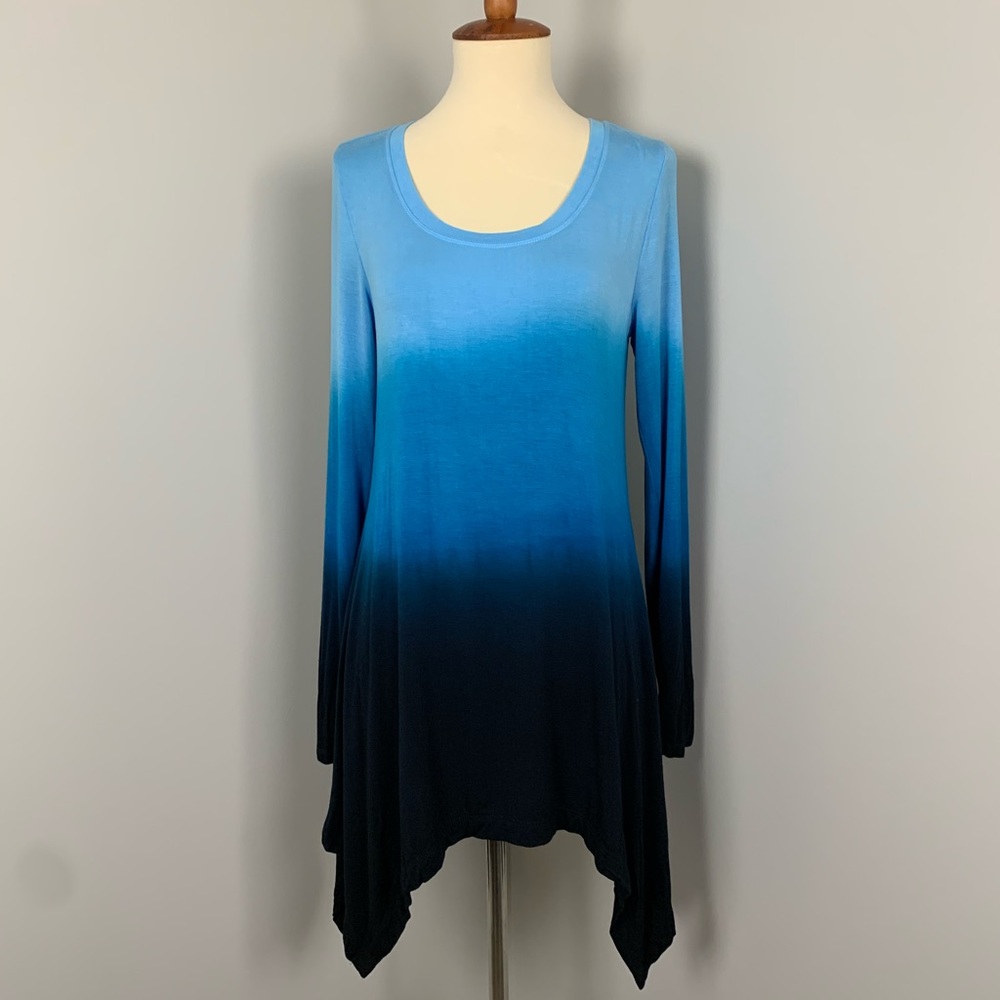 Neiman Marcus Blue Ombré Dress size S